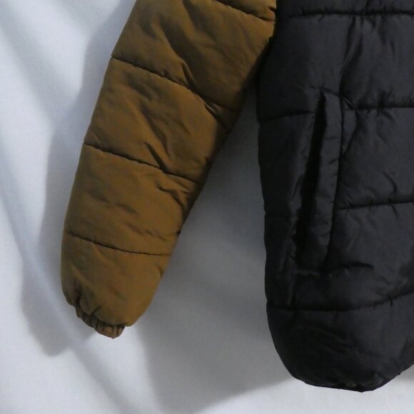 H&M NEW WAYZ | 11-12 years US 14 | Black and Brown Hooded Puffer Jacket - Picture 7 of 16